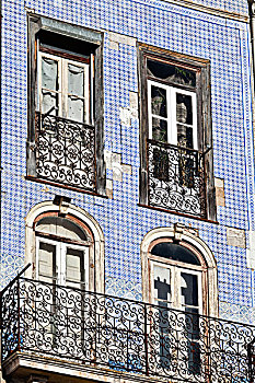 陶瓷,砖瓦,建筑,房子,历史,中心,可因布拉,贝拉,滨海,葡萄牙