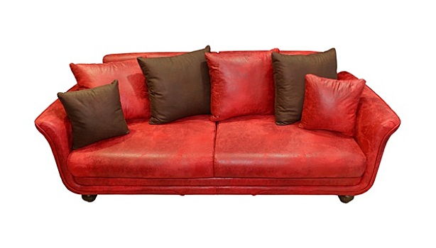 皮革,红色,沙发