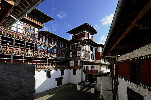 宗派寺院,要塞,地区,不丹,亚洲