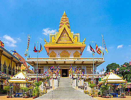 寺院,金边,柬埔寨,亚洲