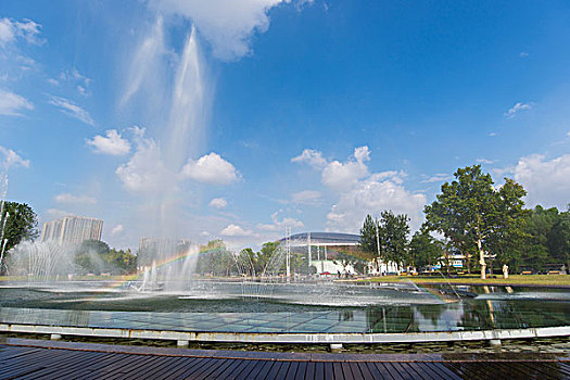 滨江公园喷泉