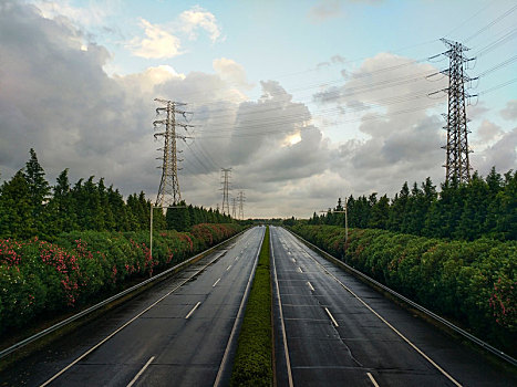道路,高速路,台风