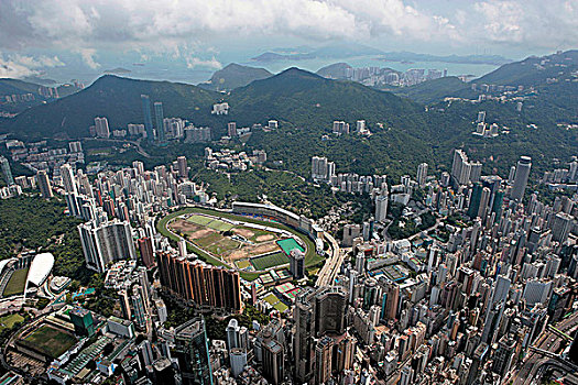 航拍,远眺,快乐谷,香港