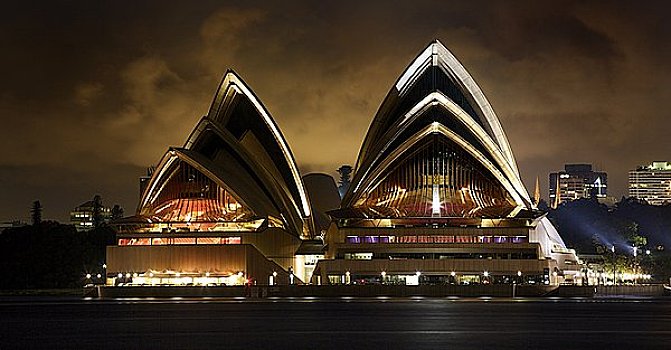 悉尼歌剧院,夜晚,悉尼,澳大利亚