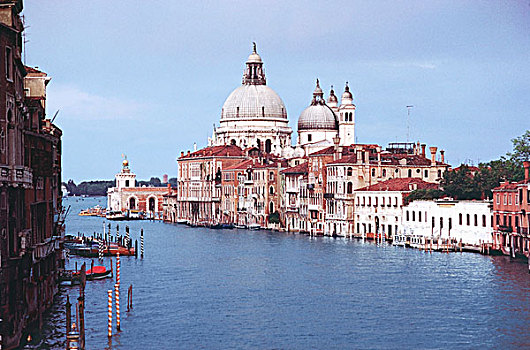 大教堂,水岸,圣马利亚,行礼,大运河,威尼斯,意大利