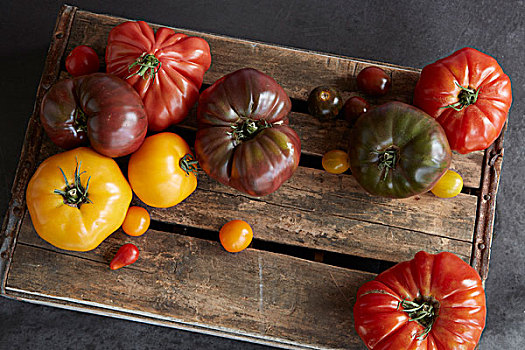 选择,纯种西红柿,木板
