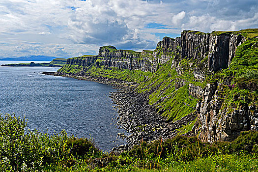 悬崖,东北方,半岛,斯凯岛,苏格兰,英国,欧洲