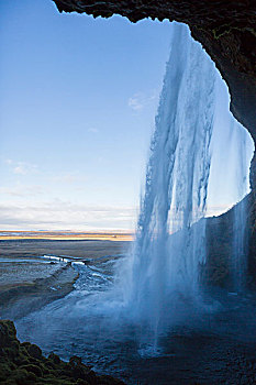 瀑布,西南,冰岛