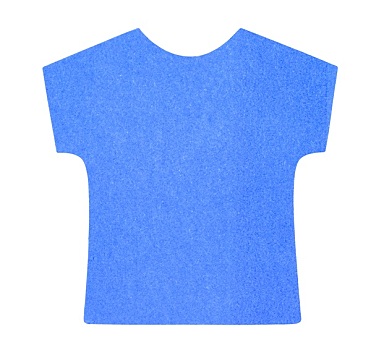 公寓,蓝色,t恤,贴纸,隔绝,白色背景,背景