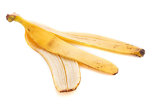 香蕉,皮,隔绝,白色背景,背景