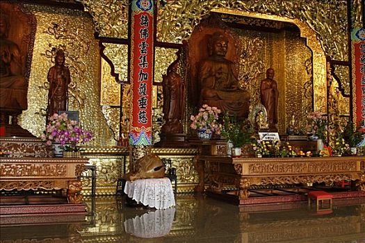 佛像,极乐寺,槟城,马来西亚