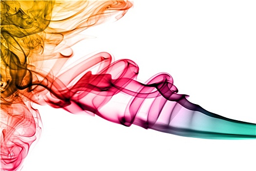 彩色,烟气,抽象图案
