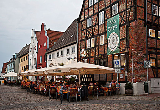 酿酒厂,餐馆,魏斯玛,梅克伦堡前波莫瑞州,德国,欧洲