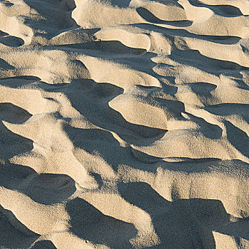 特写,沙子,图案,海滩