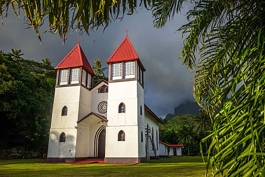 教堂,茉莉亚岛,岛屿,丛林,风景
