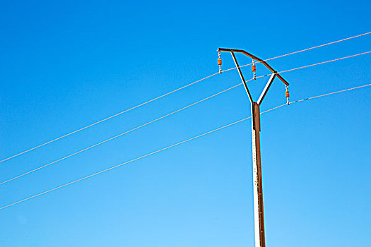 电线杆,非洲,摩洛哥,能量,分配,高压电塔