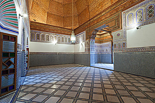 建筑,传统,工艺,博物馆,马拉喀什,摩洛哥,非洲