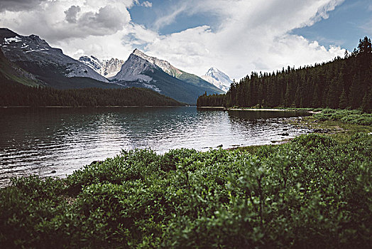 玛琳湖,碧玉国家公园,加拿大
