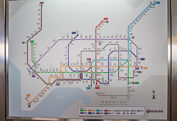 2020年深圳地铁图 放大图片