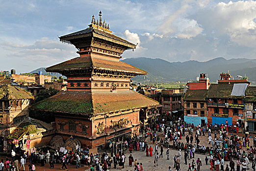 塔,巴克塔普尔,加德满都山谷,尼泊尔,亚洲