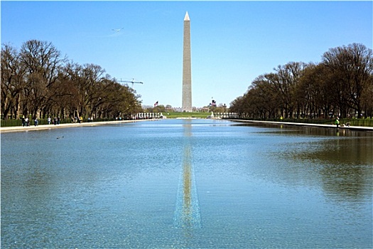 华盛顿纪念碑,新,倒影
