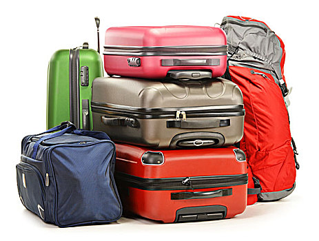行李,大,手提箱,背包,旅行,包