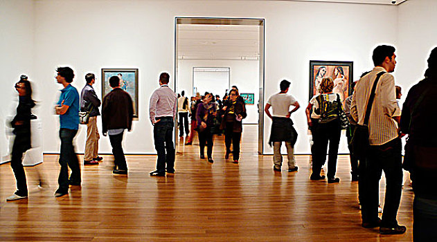 美国,纽约,现代艺术博物馆,访客,正面,帆布,室内