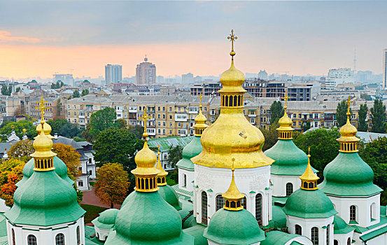 穹顶,索菲亚,大教堂,基辅