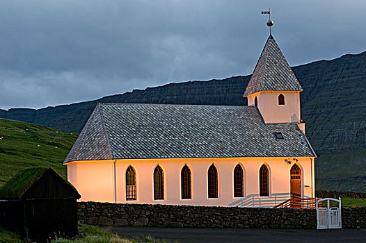 教堂,法罗群岛,北大西洋