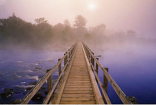 步行桥,省立公园,安大略省,加拿大