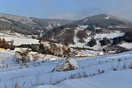 冬季吉林雪村-松岭美景如画