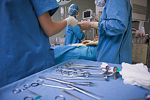手术工具,展示,外科,托盘,手术室,医院