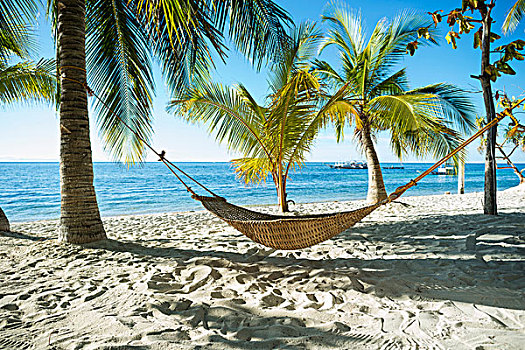吊床,热带沙滩,宿务,菲律宾