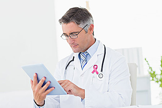 合成效果,图像,粉色,乳腺癌,意识,带,医生,数码,药片