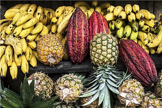 拉丁美洲,水果,街边市场,厄瓜多尔