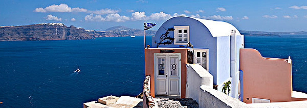 希腊,基克拉迪群岛,圣托里尼岛,特色,建筑