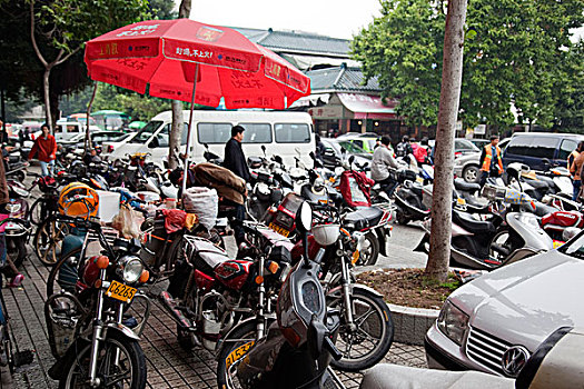 摩托车,老城,潮州,中国