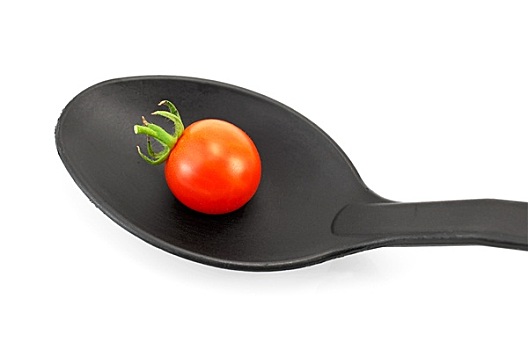 西红柿,黑色,勺子