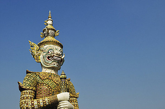 雕塑,大皇宫,曼谷,泰国