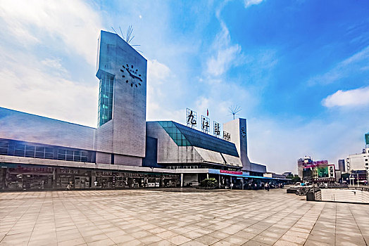 江西省九江市高铁火车站建筑景观