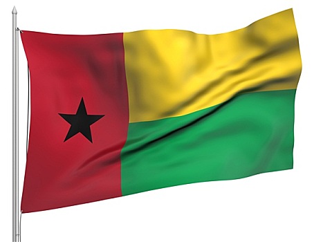 飞,旗帜,几内亚,国家