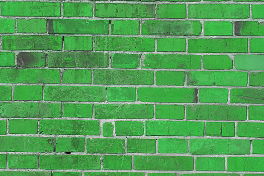 绿色背景,老,旧式,砖墙