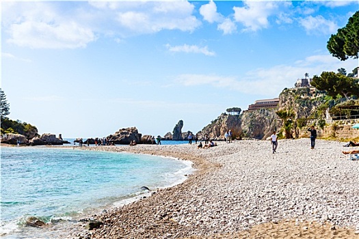 海滩,贝拉岛,岛屿,爱奥尼亚海,西西里