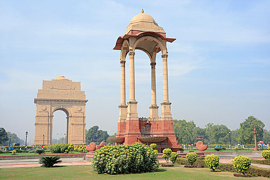 篷子,印度,大门,战争纪念碑,拱形,新德里,德里,亚洲