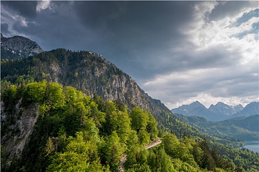 壮观,山景