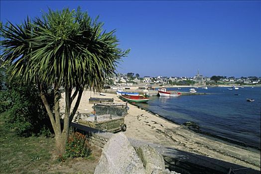 法国,布列塔尼半岛,岛屿