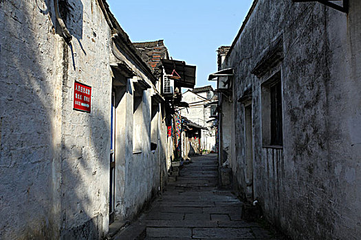 绍兴,古城,古文化街区,建筑,房子,民房,住宅,河道,小桥,流水,破旧,年久,特色,八字桥,完整,文物