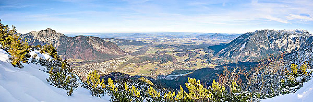 城市,坏,全景,山,风景