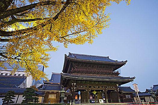 日本,京都,庙宇,入口