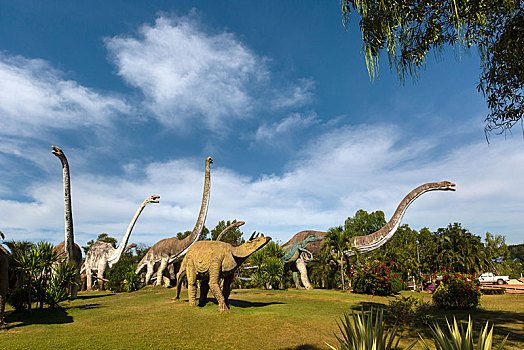 恐龙,公园,侏罗纪,地区,省,东北方,泰国